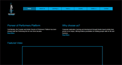 Desktop Screenshot of performersplatform.com