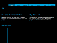 Tablet Screenshot of performersplatform.com
